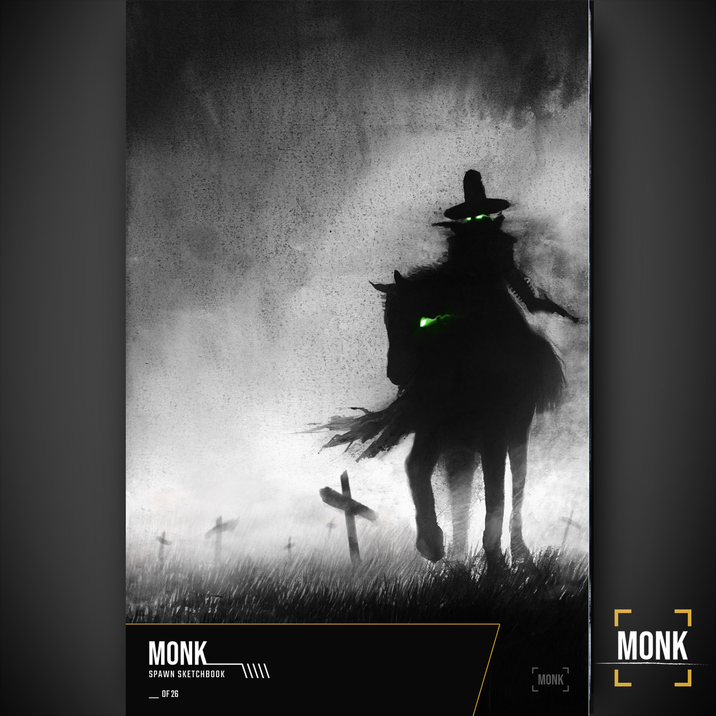 Spawn Sketchbook Glow in the Dark Gunslinger